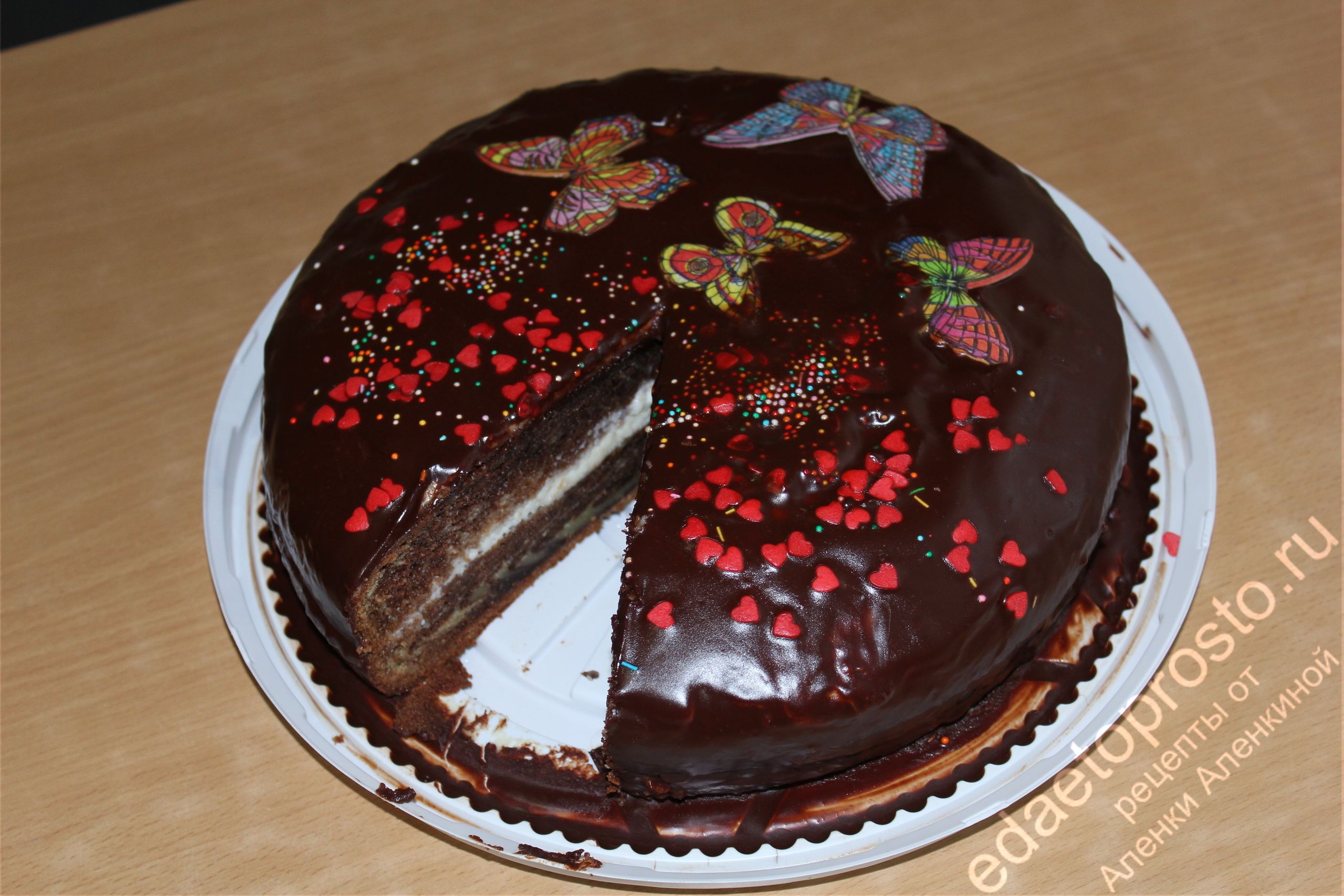 фото украшения торта кулинарными посыпками, красивое фото торта