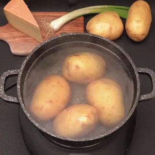гиф с пошаговым рецептом блюда фаршированный картофель