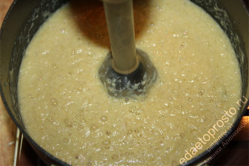 приготовление картофельного супа-пюре