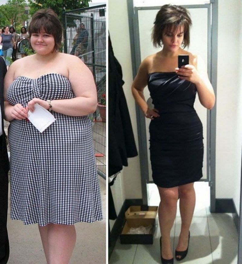 фото к отзыву о Гречневой диете  для похудения до и после