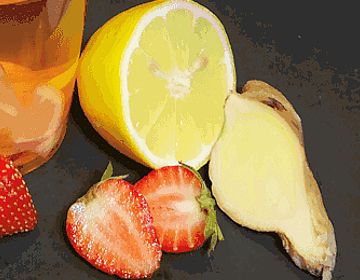 заставка к клубнично-имбирному лимонаду