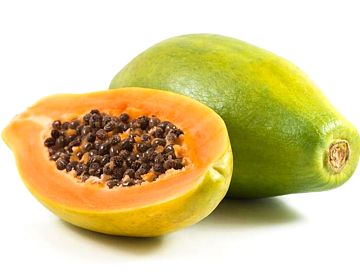 плод папайи на разрезе