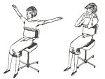 Гимнастика сидя на стуле на работе или у телевизора