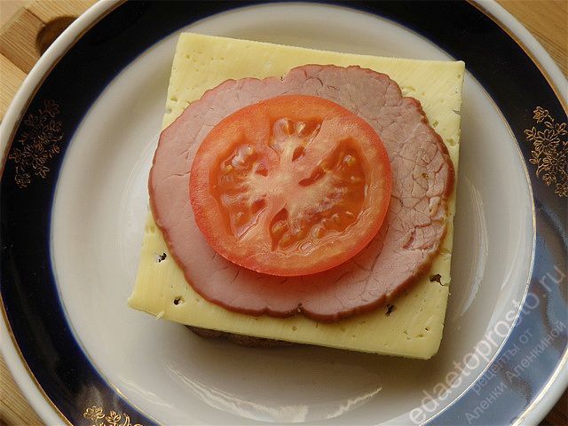 сложный бутерброд фото