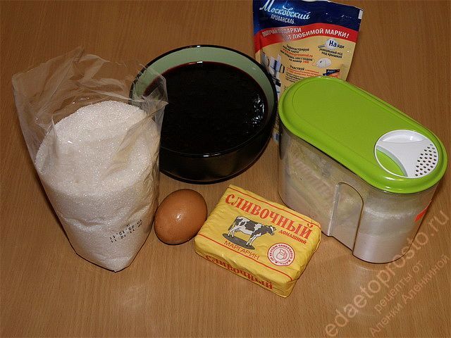 фото ингредиентов для приготовления песочного печенья с вареньем