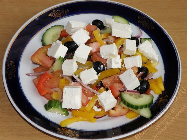 греческий салат фото