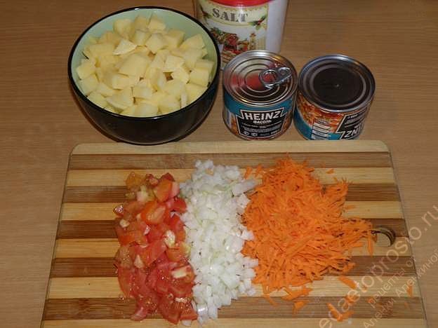 фото ингредиентов для приготовления супа с фасолью
