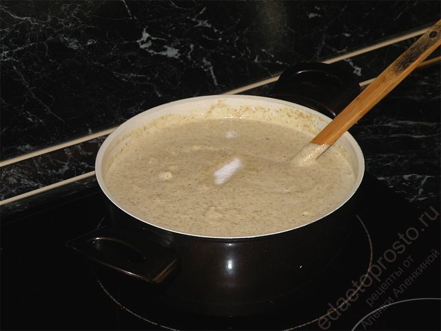 Добавить соль в суп-пюре, пошаговое фото