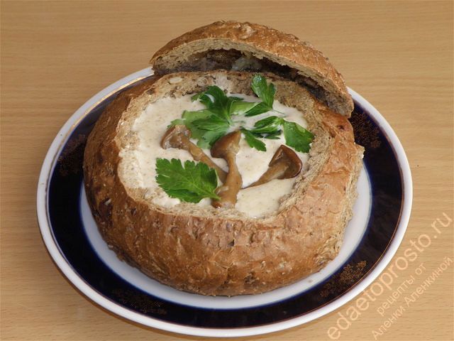 грибной суп-пюре фото