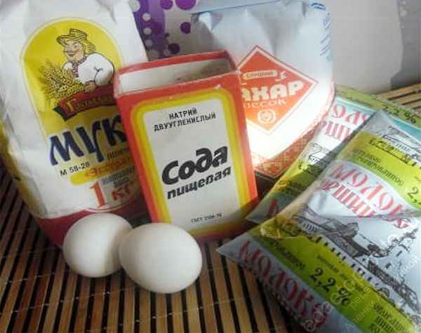 фото исходных продуктов для приготовления блинчиков с начинкой