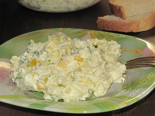картофельный салат фото