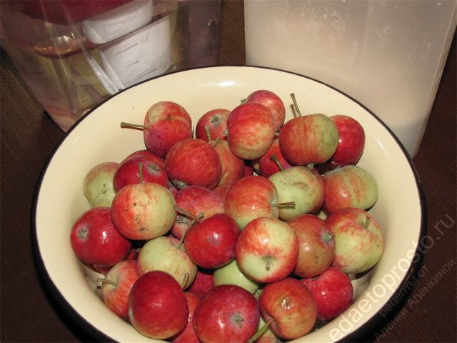 фото исходных продуктов для компота из яблок на зиму
