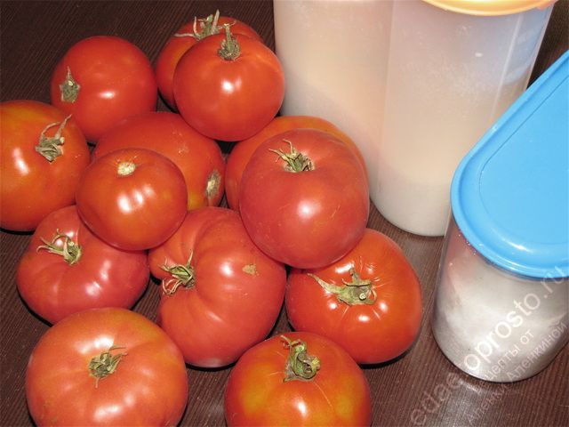фото ингредиентов для приготовления томатного сока в домашних условиях