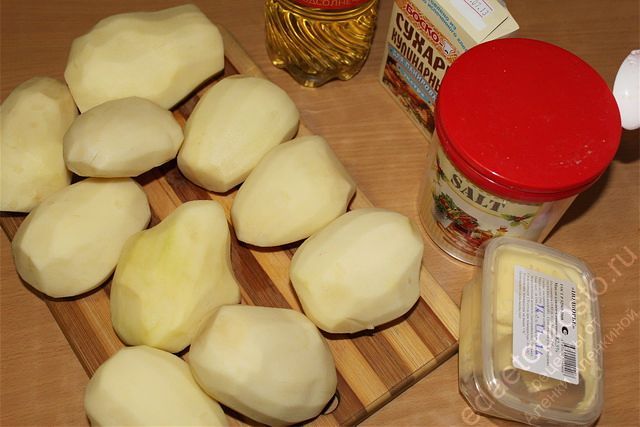 фото исходных продуктов для приготовления картошки по-деревенски