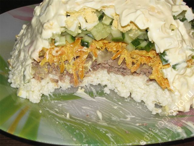 салат с рисом фото