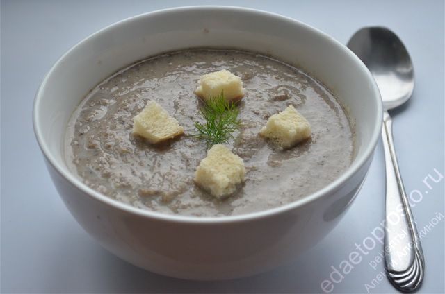 крем-суп из шампиньонов фото