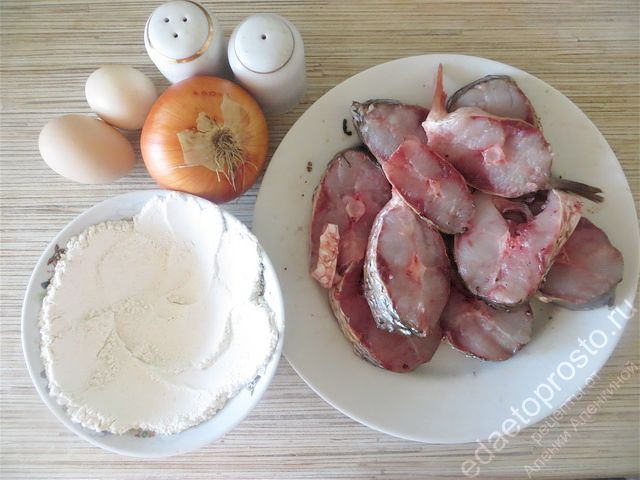 фото ингредиентов для приготовления рыбы на сковороде