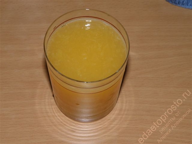 Из апельсинов выдавить сок 