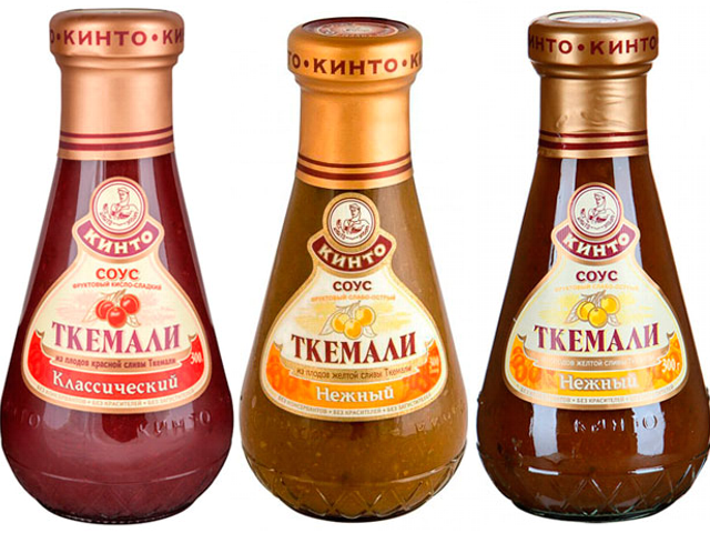 фото грузинского соуса ткемали, три вида соуса