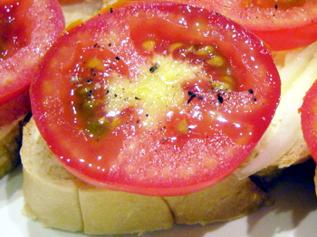 фото заставка к рецепту бутербродов с помидором