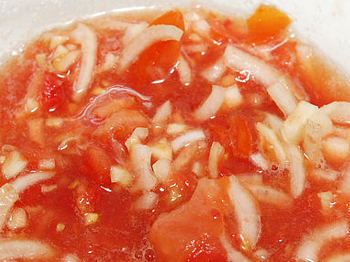 фото заставка к рецепту маринада из овощей с томатом