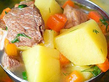 фото заставка к рецепту картофельного супа с мясом