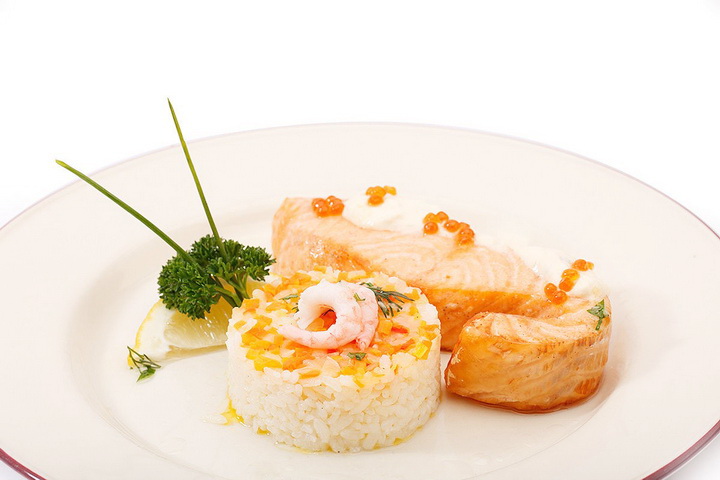 фото блюда Закуска из риса с семгой 