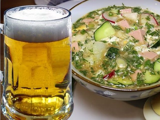 Холодный суп с пивом фото