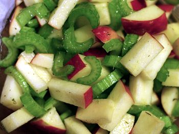 фото к рецептам салатов с яблоками
