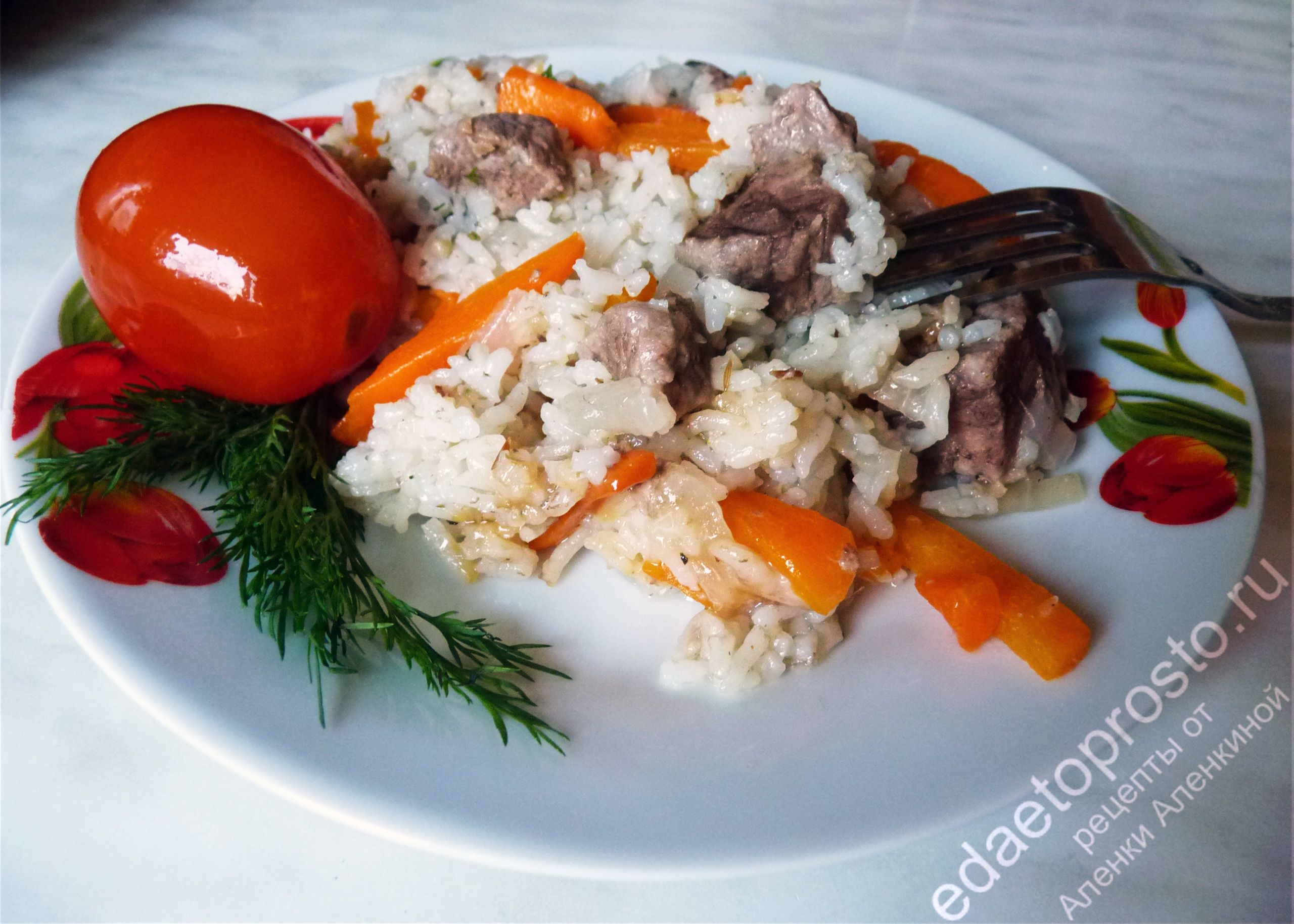 фото мяса с рисом,  красивое фото мясного блюда