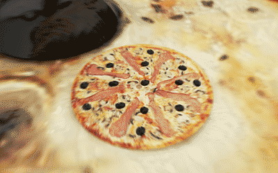 гиф бесконечная пицца