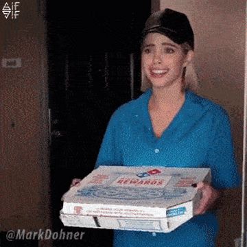 доставка пиццы, гифка