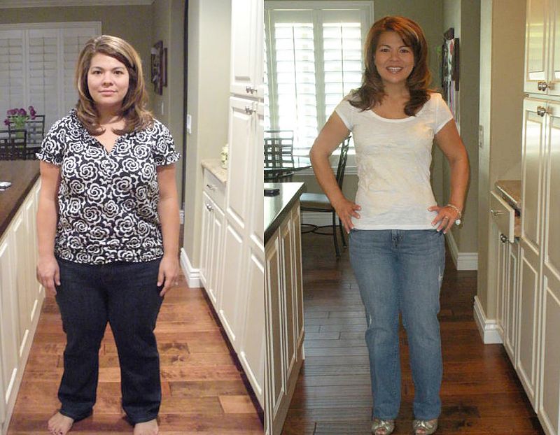 фото к отзыву о Японской диете  для похудения до и после