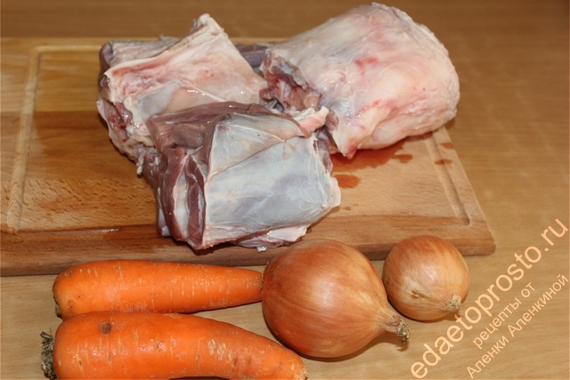 фото продуктов для приготовления домашнего холодца из свинины и говядины
