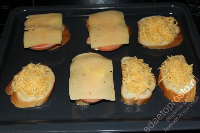 Запечь бутерброды в духовке