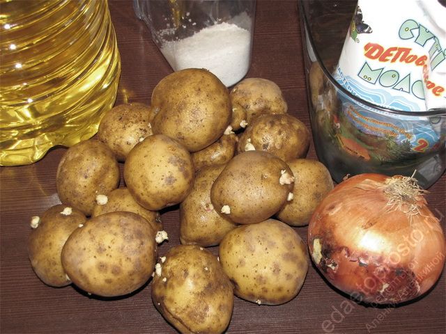 фото исходных продуктов для вареников с картошкой