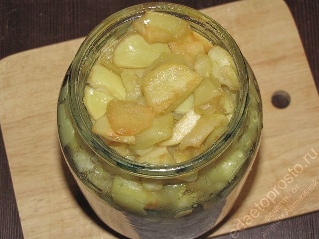 пошаговое фото приготовления варенья-пятиминутки из яблок