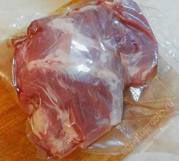 фото мяса для шашлыка на мангале в вакуумной упаковке