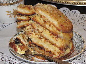фото вкусного торта Черепаха на тарелке
