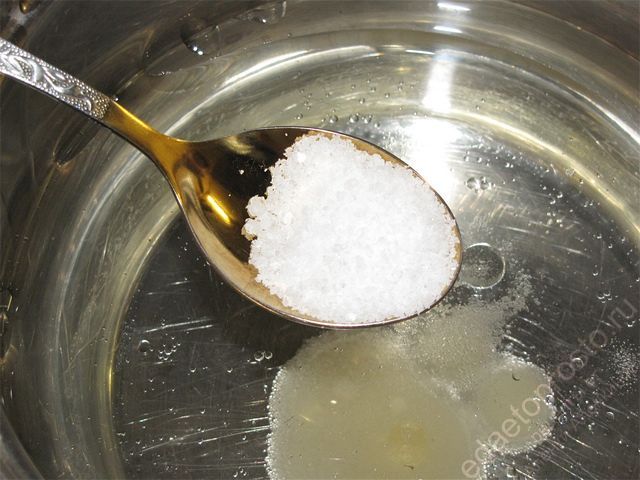 Добавить ложку соли
