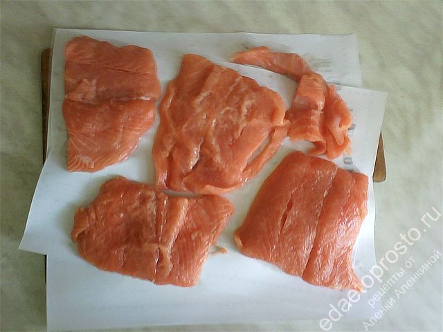 филе лосося промыть и обсушить