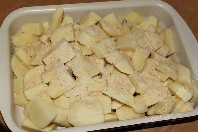 картошка с панировочными сухарями