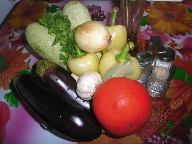 фото исходных продуктов для блюда рататуй
