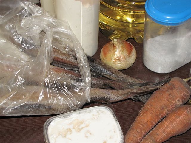 фото ингредиентов для приготовления рыбы под маринадом