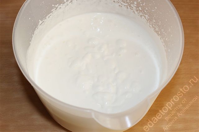 Сметанный крем, фото готового крема из 20% сметаны идеально подходящего для пропитки бисквитных тортов