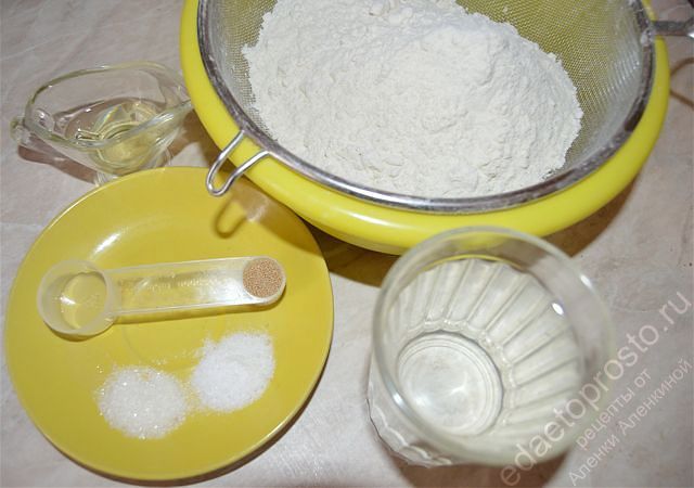 фото ингредиентов для теста пирога курник