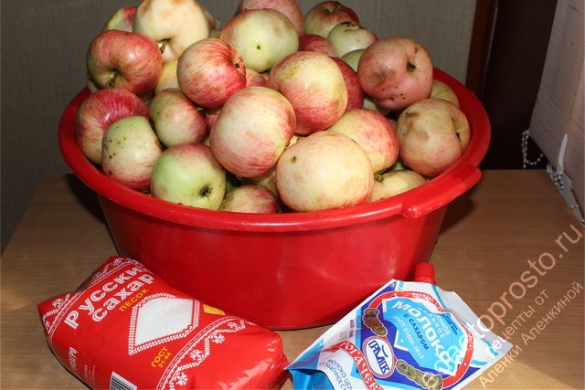фото исходных продуктов для яблочного пюре