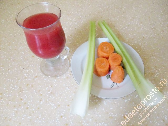 смузи с сельдереем и морковью фото