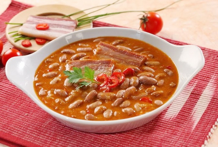 фото блюда Сербский фасолевый суп 